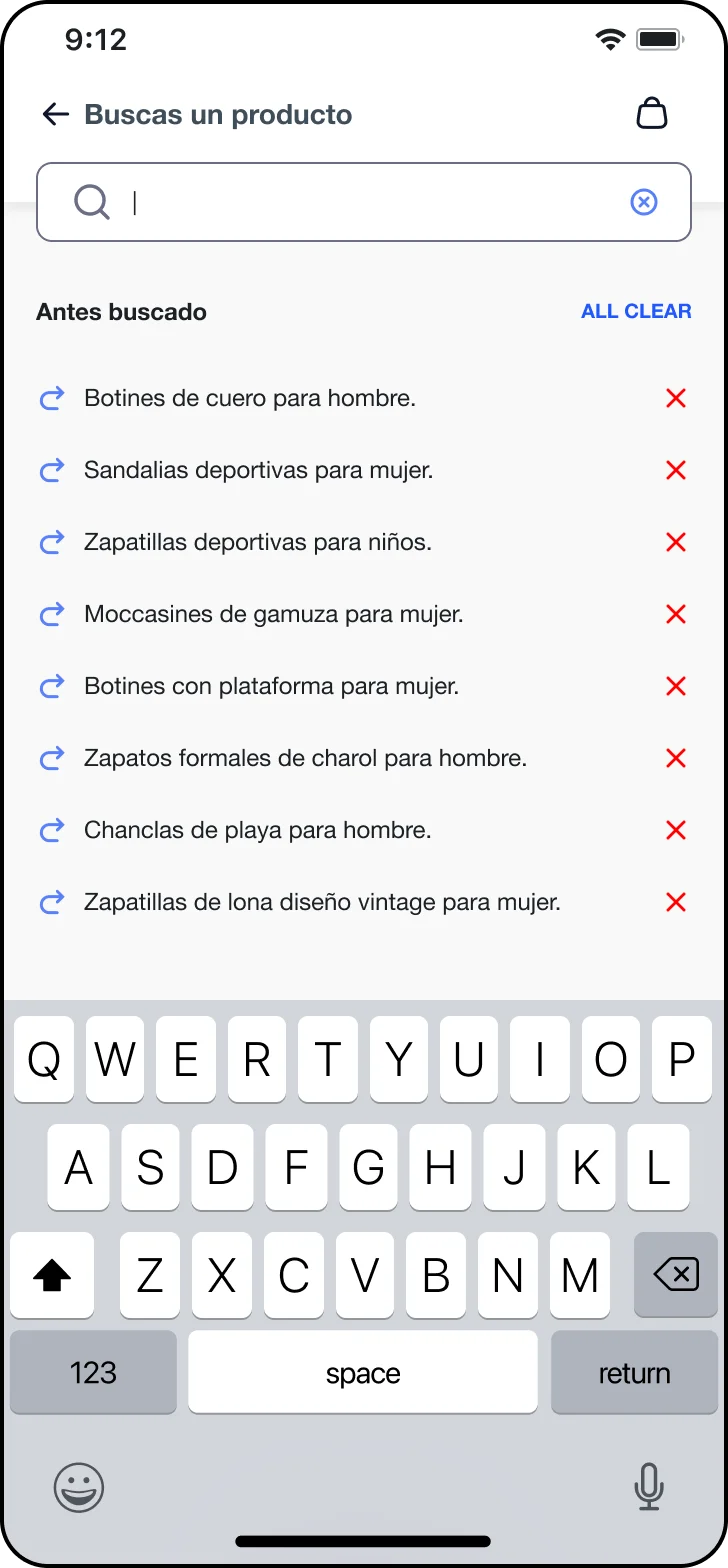 Pantalla de búsqueda rediseñada en Mejora del Search